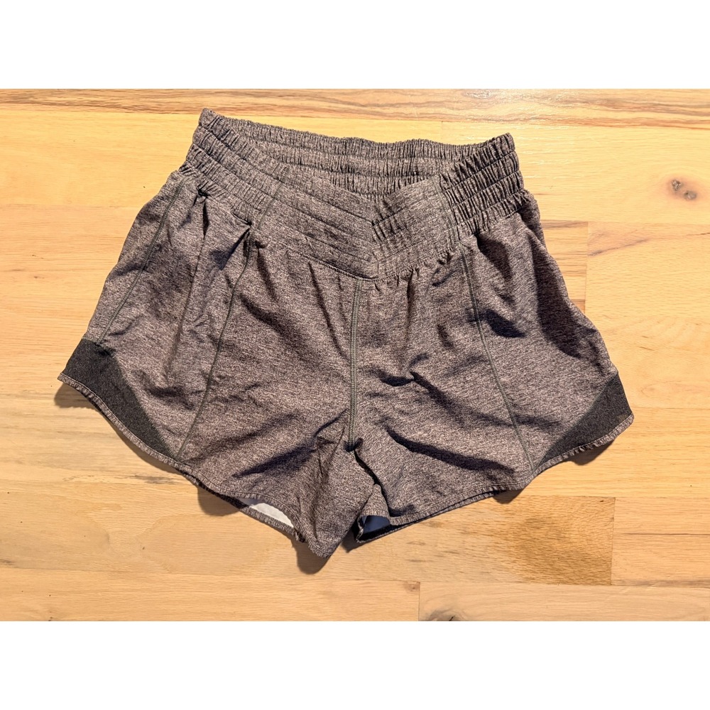 Lululemon Women Gray Track That Athletic Running Shorts Size 4